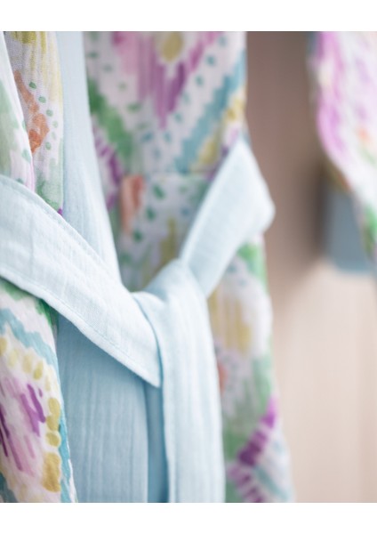 Trinetta Pamuk Kadın Müslin Bornoz - Renkli indirimleri