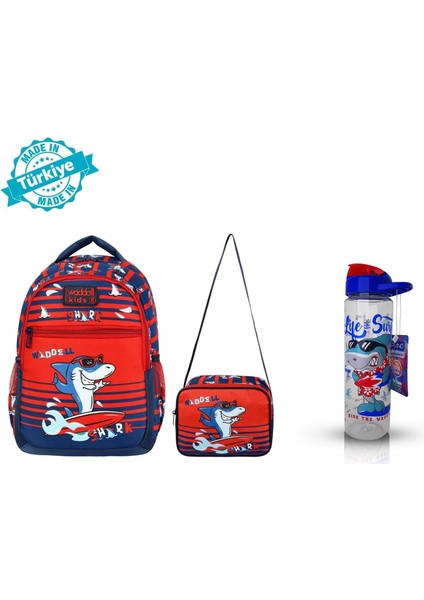 Waddell Köpekbalığı Ilkokul Sırt Çantası Seti (3 Parça)