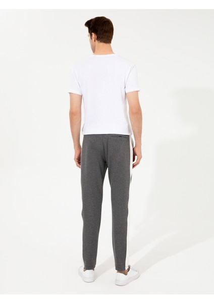 Erkek Gri Melanj Slim Fit Eşofman Altı 50247928-VR086