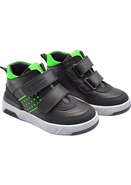 Rukven Çift Cırtlı Deri Erkek Çocuk Bot Siyah indirimleri