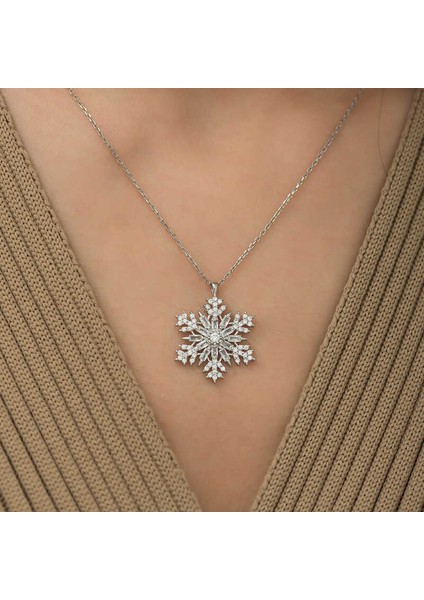 Gümüş Kar Tanesi Kolye fiyatları