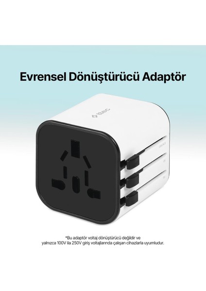 Şarj Akım Korumalı 10A/250V Amerikan Ingiltere Avrupa Tipi Priz Dönüştürücü Seyahat Adaptörü