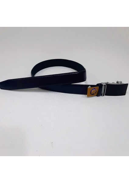 101-2 Lacivert 3,5cm Otomatik Tokalı Deri Kemer fırsatları