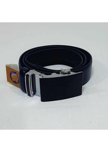 101-2 Lacivert 3,5cm Otomatik Tokalı Deri Kemer indirimleri