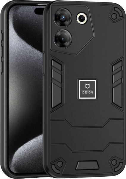 Tecno Camon 20 Pro 5g Için 2'si 1 Arada Darbeye Dayanıklı Telefon Kılıfı (Yurt Dışından)