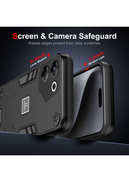 Tecno Camon 20 Pro 5g Için 2'si 1 Arada Darbeye Dayanıklı Telefon Kılıfı (Yurt Dışından)