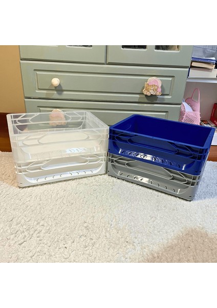 1.Kalite Gri Hamur Pasası 40x30x12 cm - Gıdaya Uygun Plastik Kasa Hamur Kasası 12 Litre