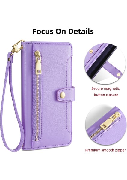 Tecno Pova 6 5g Için Çapraz Vücut Fermuarlı Cüzdan Kılıf (Yurt Dışından) fiyatları