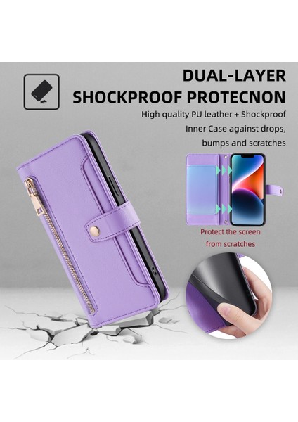 Tecno Pova 6 5g Için Çapraz Vücut Fermuarlı Cüzdan Kılıf (Yurt Dışından) fırsatları