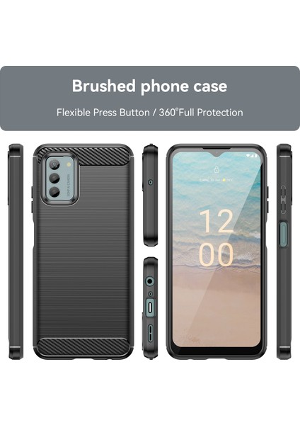 Nokia G42 Için Fırçalanmış Dokulu Tpu Kılıf (Yurt Dışından) modelleri