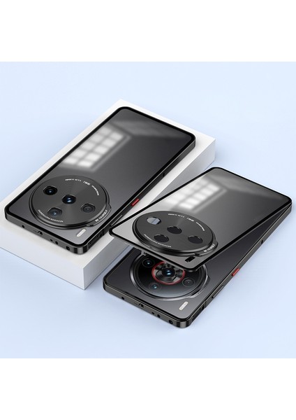Zte Nubia Z60S Pro Için Snap Tokalı Metal Çerçeve Kılıf (Yurt Dışından)