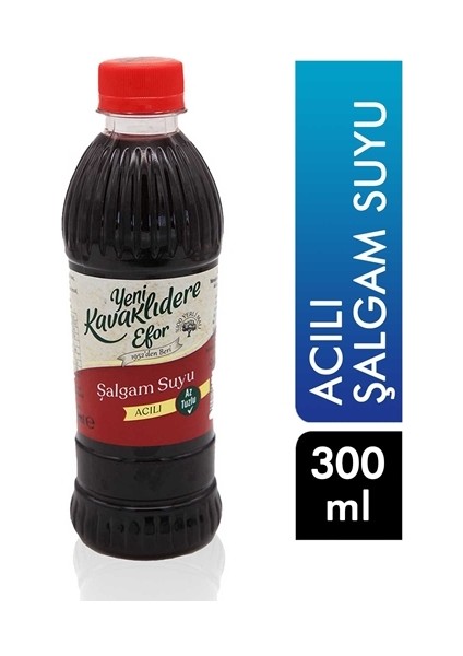 Yeni Kavaklıdere Acılı Şalgam Suyu 300 ml x 24 Adet