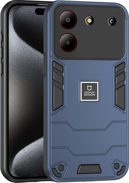 Zte Blade A54 Için 2'si 1 Arada Darbeye Dayanıklı Telefon Kılıfı (Yurt Dışından)