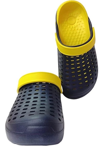 Comfort Eva Taban Terlik Lacivert - Sarı