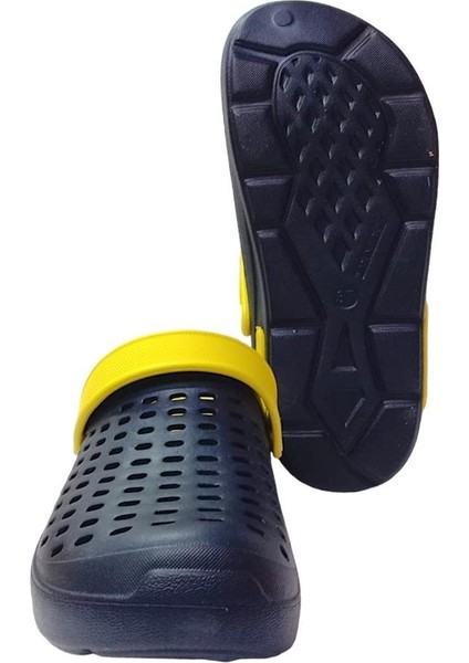 Comfort Eva Taban Terlik Lacivert - Sarı