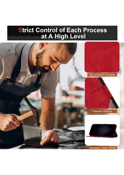 IPhone 16 Için Kılıf Pro Max Kart Yuvaları Kapak Manyetik Kapatma Cüzdan Pu (Yurt Dışından)