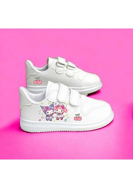 Tatlı Şeker Kuro-Minilik Baskılı Sneaker Kız Çocuk Okul Ayakkabısı