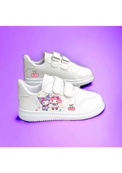 Tatlı Şeker Kuro-Minilik Baskılı Sneaker Kız Çocuk Okul Ayakkabısı