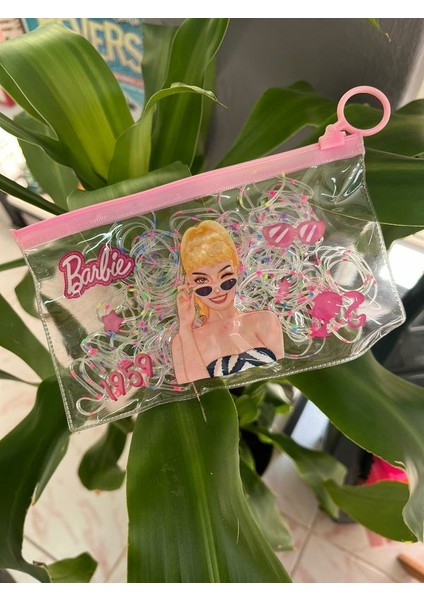 Barbie Çantalı Balon Lastik Toka