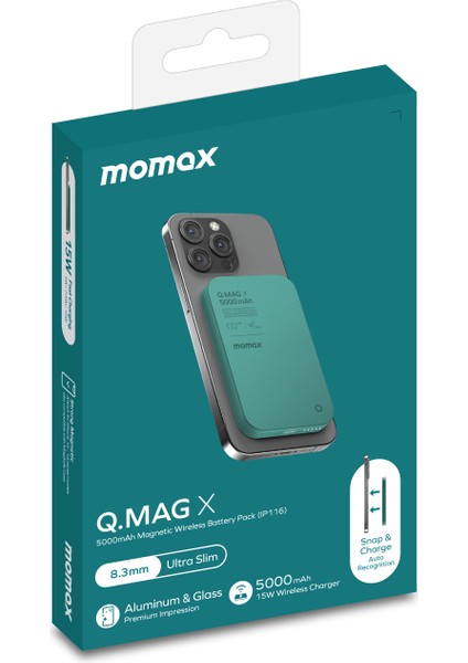 Q.mag x Magsafe Powerbank 5000 Mah 15W