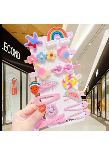 Kız Çocuk ve Bebek Toka Set 14 Parça