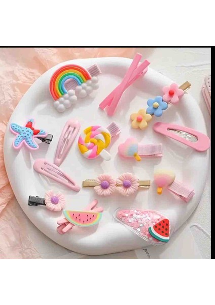 Kız Çocuk ve Bebek Toka Set 14 Parça