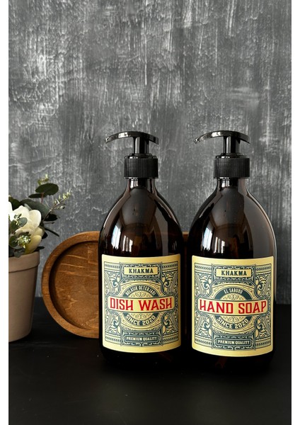 Ahşap Stantlı 500 ml Amber Renkli 2'li Vintage Cam Sabunluk Seti VINTAGE2STANTLISETSABUNLUK fırsatları