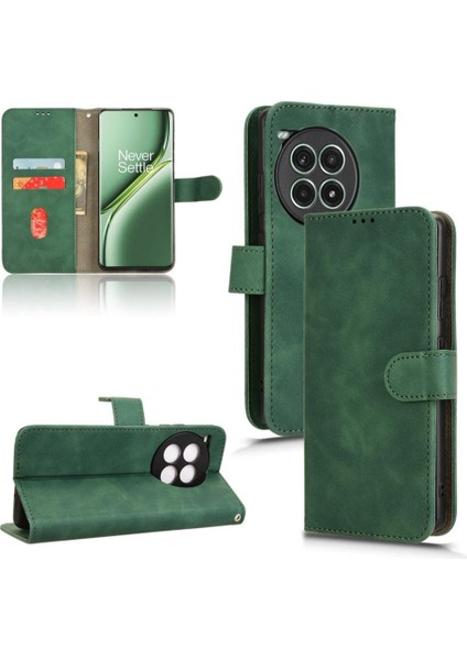 Oneplus Ace 3 Pro Için Flip Case Pu Deri Kart Yuvaları Tutucu Yan Toka (Yurt Dışından)