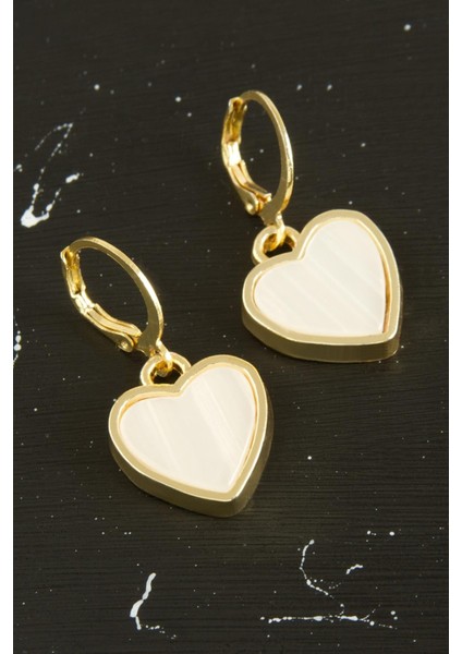 Kalp Polyester Küpe