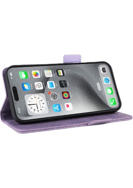 Toka Kart Tutucu Kickstand Kapak ile IPhone 16 Pro Max Için Flip Case (Yurt Dışından)