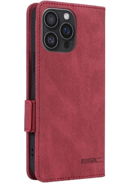 Toka Kart Tutucu Kickstand Kapak ile IPhone 16 Pro Max Için Flip Case (Yurt Dışından)