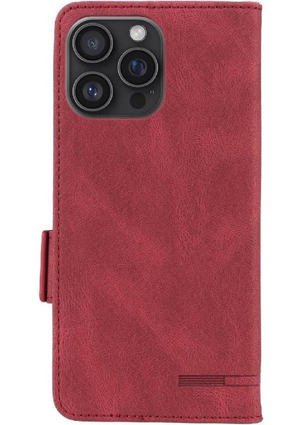Toka Kart Tutucu Kickstand Kapak ile IPhone 16 Pro Max Için Flip Case (Yurt Dışından)