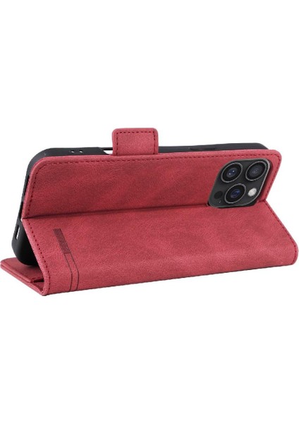 Toka Kart Tutucu Kickstand Kapak ile IPhone 16 Pro Max Için Flip Case (Yurt Dışından)