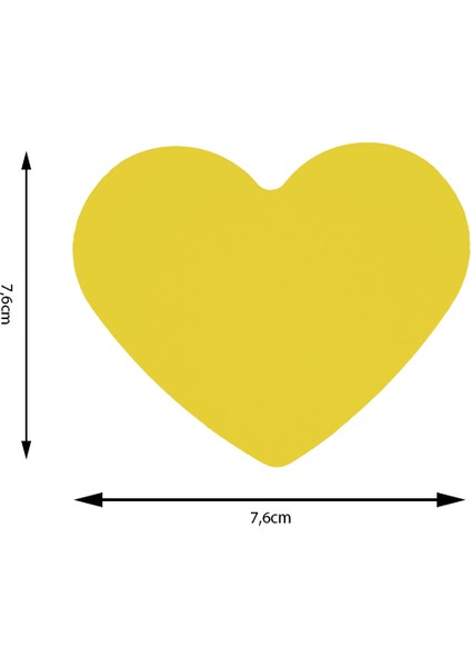 Şekilli Delgeç Kalp 7.6 cm KM8830