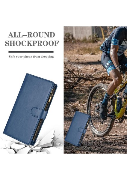 Oppo Case 12 5g Için Kılıf Cüzdan Fermuar Pu Deri Çanta Kapak Folio Flip (Yurt Dışından) fırsatları