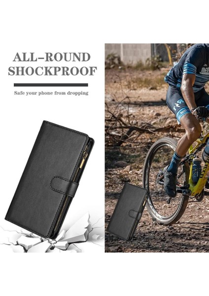 Oppo Case 12 5g Için Kılıf Cüzdan Fermuar Pu Deri Çanta Kapak Folio Flip (Yurt Dışından) fırsatları
