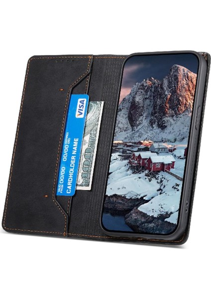 Google Piksel 9 Pro Kickstand Kart Yuvası Darbeye Tpu Için Flip Case (Yurt Dışından)