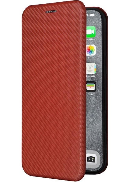 Kart Tutucu Kickstand ile IPhone 16 Pro Max Kart Ekleme Için Flip Case (Yurt Dışından)