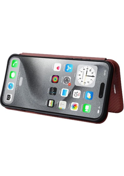 Kart Tutucu Kickstand ile IPhone 16 Pro Max Kart Ekleme Için Flip Case (Yurt Dışından)