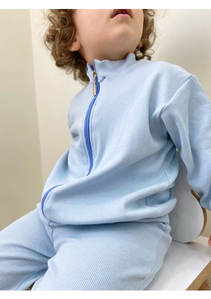 Kaşkorse Oversize Önü Fermuarlı Dik Yaka Hırka