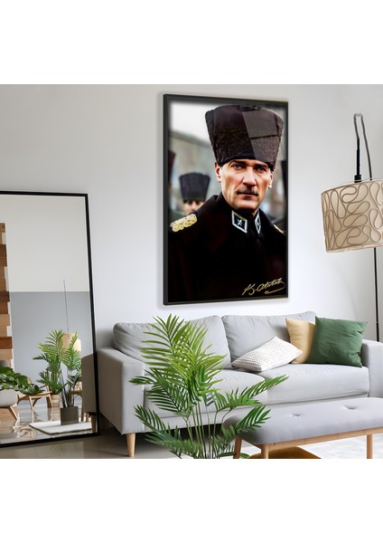 Metal Çerçeveli Atatürk Cam Tablo fiyatları