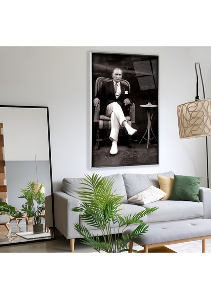 Metal Çerçeveli Atatürk Cam Tablo fiyatları
