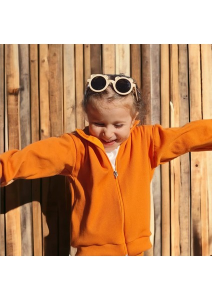 Kaşkorse Oversize Önü Fermuarlı Dik Yaka Hırka