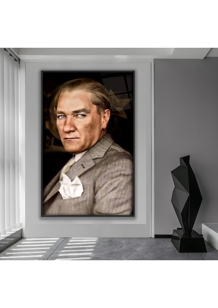 Metal Çerçeveli Atatürk Cam Tablo