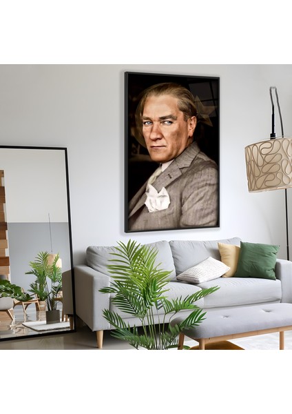 Metal Çerçeveli Atatürk Cam Tablo fiyatları