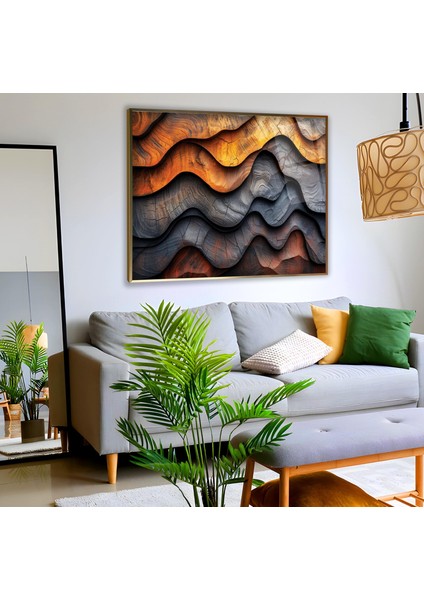 Metal Çerçeveli 3D Wood Cam Tablo fiyatları