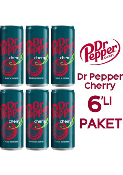 Dr. Pepper Cherry 330ML 6 Adet