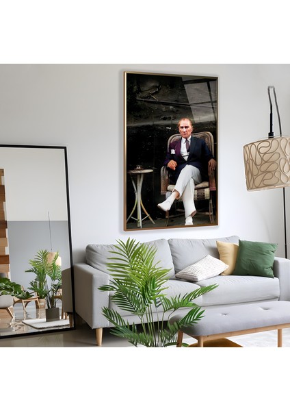 Metal Çerçeveli Atatürk Cam Tablo fiyatları