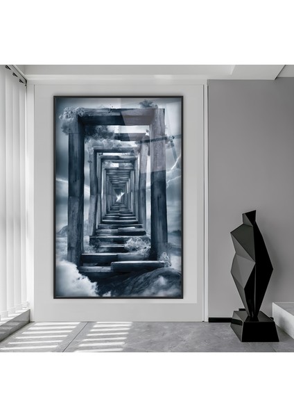 Metal Çerçeveli Sonsuz Cam Tablo