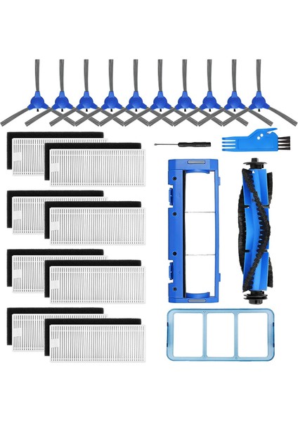 Yedek Parçalar Ana Fırça Yan Fırçalar Hepa Filtreler Eufy 11S 15C 30C 35C Robotik Vakum Aksesuarları Için Uyumlu (Yurt Dışından)